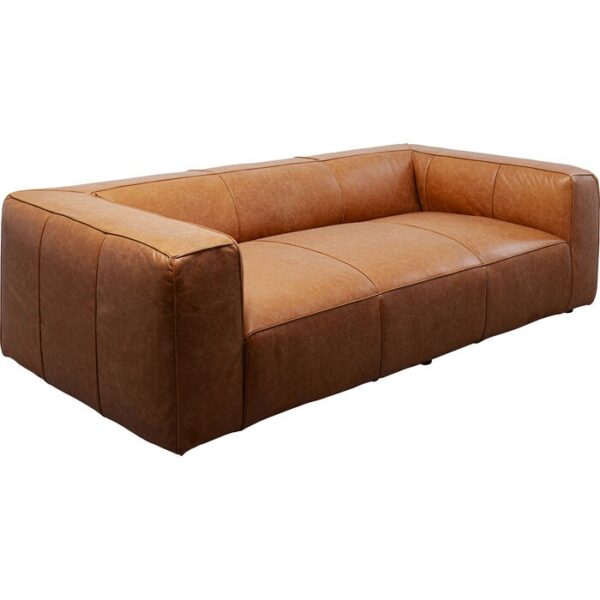 Cetto Smart Leather Couch Light Brown - Image 5