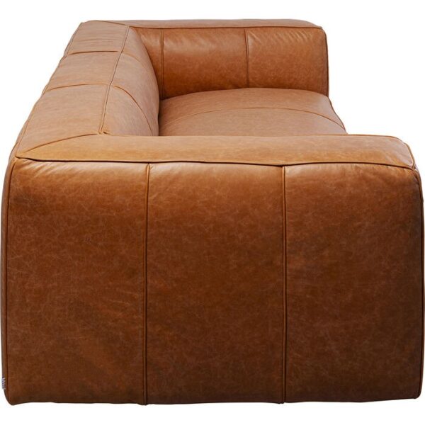 Cetto Smart Leather Couch Light Brown - Image 3