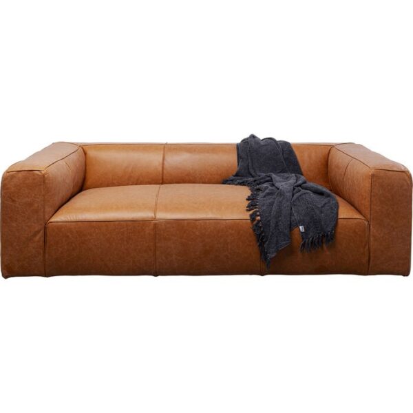 Cetto Smart Leather Couch Light Brown - Image 2