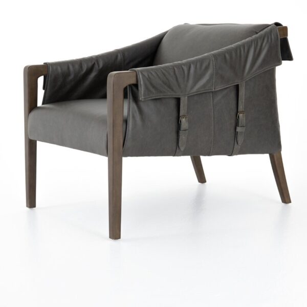 Karim Genuine Leather Armchair - Image 2