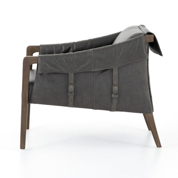 Karim Genuine Leather Armchair - Image 3