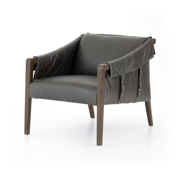 Karim Genuine Leather Armchair - Image 5