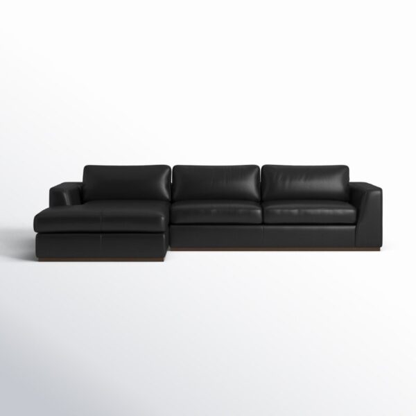 Moriah Piece Modular Leather Chaise L-Sectional