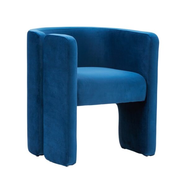 Rhodes II Velvet Curved Accent Chair