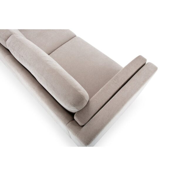 Alek II - L Shaped linen Fabric Couch - Image 5