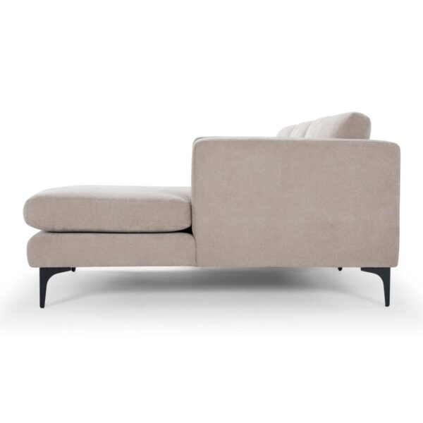 Alek II - L Shaped linen Fabric Couch - Image 4