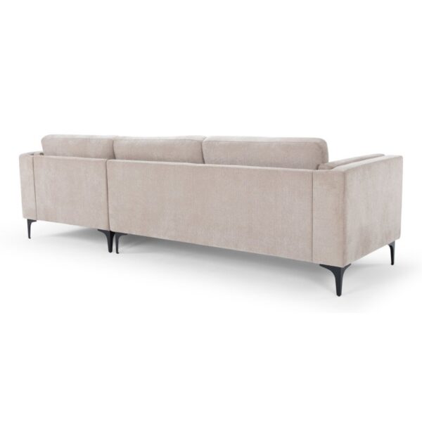 Alek II - L Shaped linen Fabric Couch - Image 3