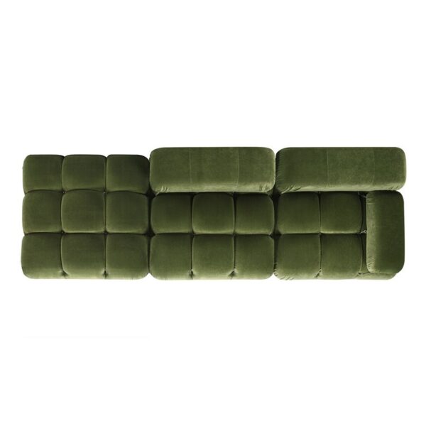 Berlin Three Seater Velvet Couch - Image 2