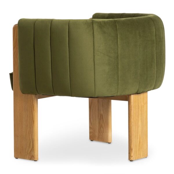 Erling Velvet Armchair - Image 4