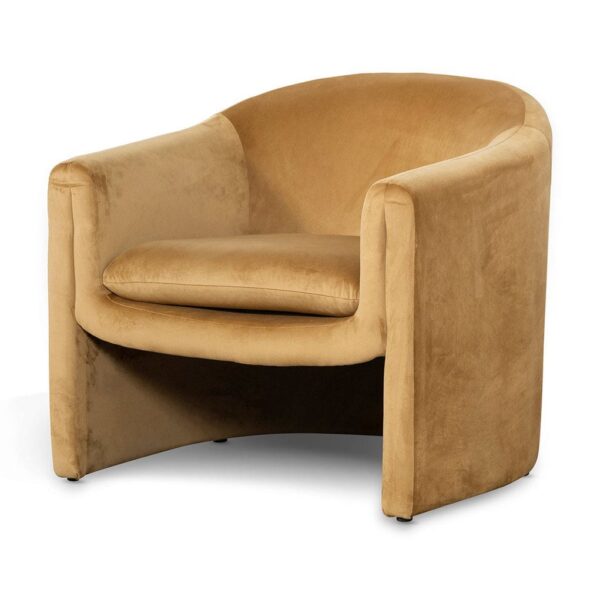 Laren Armchair Velvet Fabric - Image 3