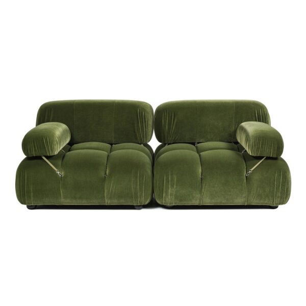 Berlin Two Seater Velvet Couch - Image 5