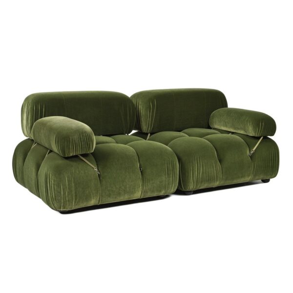 Berlin Two Seater Velvet Couch - Image 4