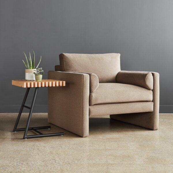 Luther Armchair Linen Fabric - Image 5