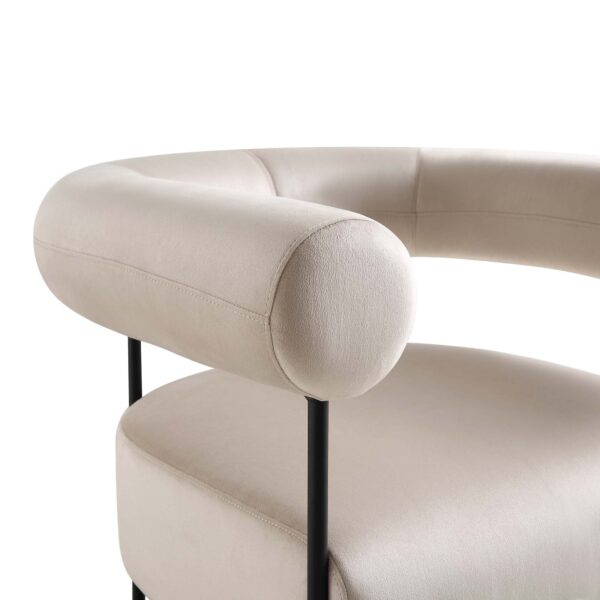 Falcon Velvet Armchair - Image 4