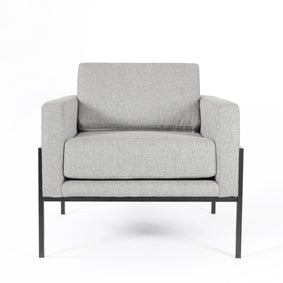 Flocky Metal Frame Accent Chair