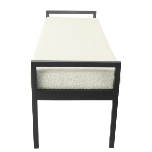 Ivory Bench Boucle Fabric - Image 4