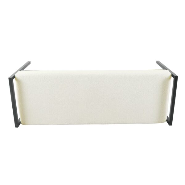 Ivory Bench Boucle Fabric - Image 2