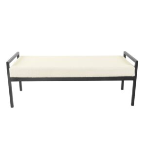 Ivory Bench Boucle Fabric
