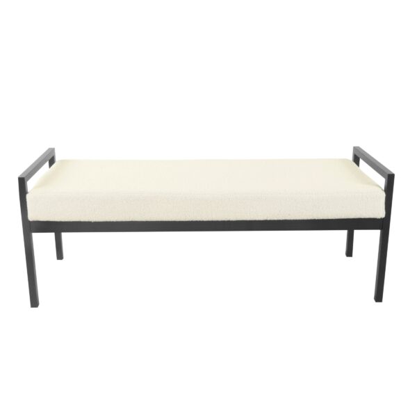 Ivory Bench Boucle Fabric
