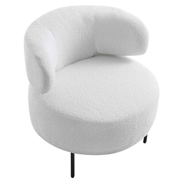 Penny Boucle Wing Back Accent Chair - Image 3