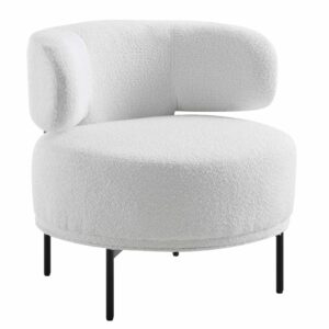 Penny Boucle Wing Back Accent Chair