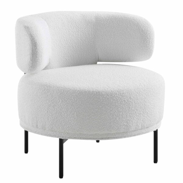 Penny Boucle Wing Back Accent Chair
